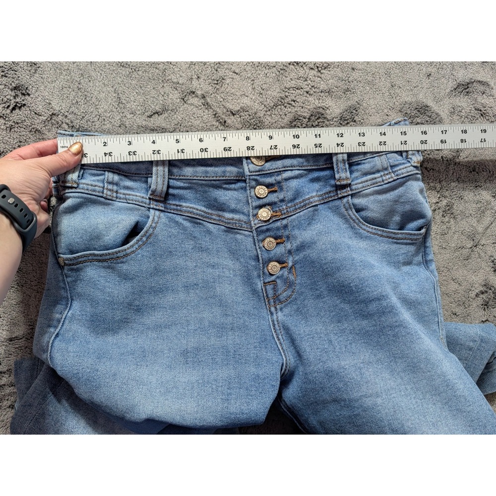 Rock & Roll Denim Button Fly Flare Jeans Women's Size 30 Medium Wash - Picture 6 of 13